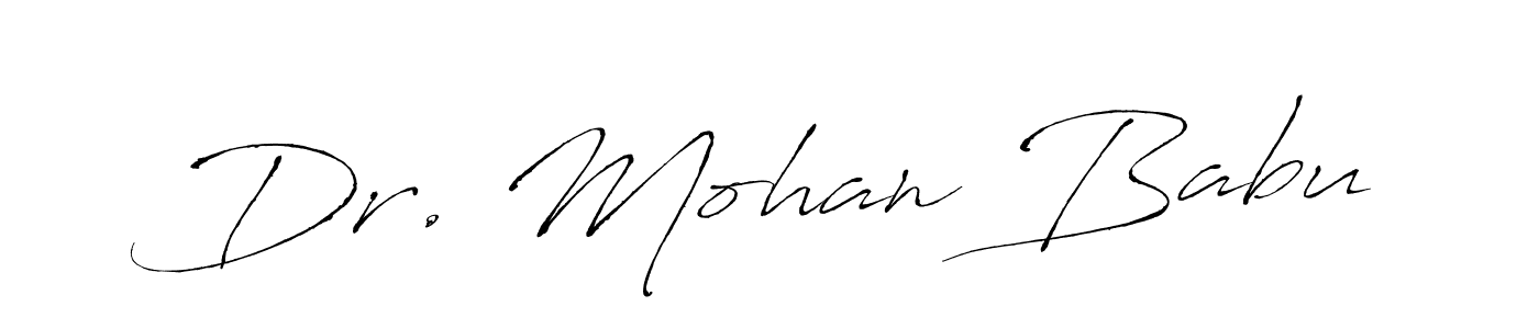 Create a beautiful signature design for name Dr. Mohan Babu. With this signature (Antro_Vectra) fonts, you can make a handwritten signature for free. Dr. Mohan Babu signature style 6 images and pictures png