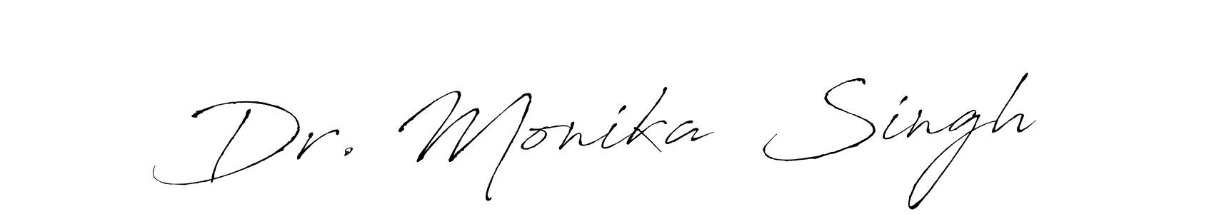 Make a short Dr. Monika  Singh signature style. Manage your documents anywhere anytime using Antro_Vectra. Create and add eSignatures, submit forms, share and send files easily. Dr. Monika  Singh signature style 6 images and pictures png