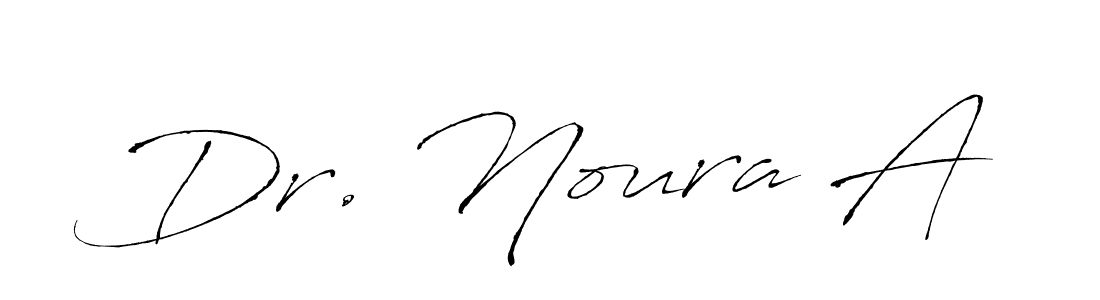 You should practise on your own different ways (Antro_Vectra) to write your name (Dr. Noura A) in signature. don't let someone else do it for you. Dr. Noura A signature style 6 images and pictures png