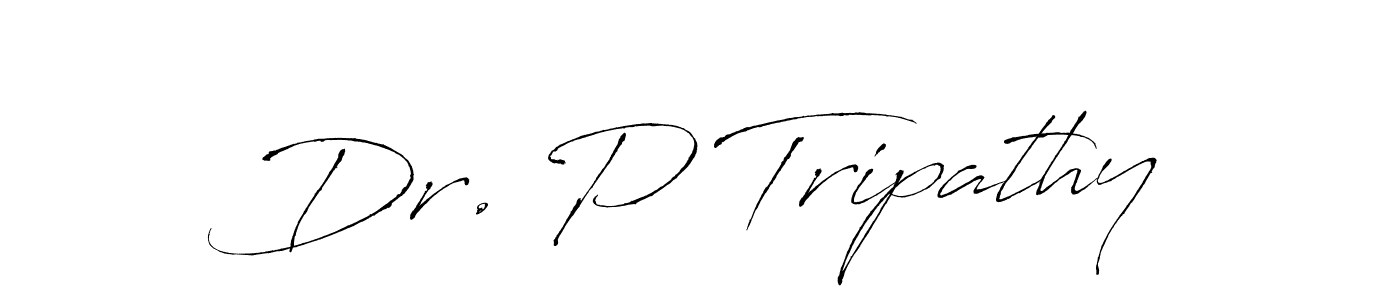 Dr. P Tripathy stylish signature style. Best Handwritten Sign (Antro_Vectra) for my name. Handwritten Signature Collection Ideas for my name Dr. P Tripathy. Dr. P Tripathy signature style 6 images and pictures png