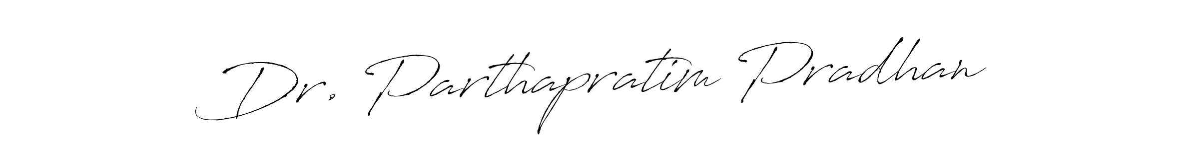 How to make Dr. Parthapratim Pradhan name signature. Use Antro_Vectra style for creating short signs online. This is the latest handwritten sign. Dr. Parthapratim Pradhan signature style 6 images and pictures png