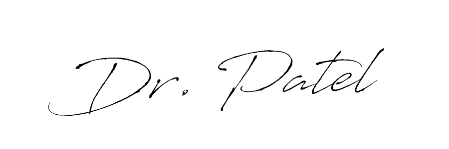 Dr. Patel stylish signature style. Best Handwritten Sign (Antro_Vectra) for my name. Handwritten Signature Collection Ideas for my name Dr. Patel. Dr. Patel signature style 6 images and pictures png