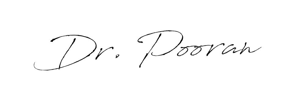 Use a signature maker to create a handwritten signature online. With this signature software, you can design (Antro_Vectra) your own signature for name Dr. Pooran. Dr. Pooran signature style 6 images and pictures png