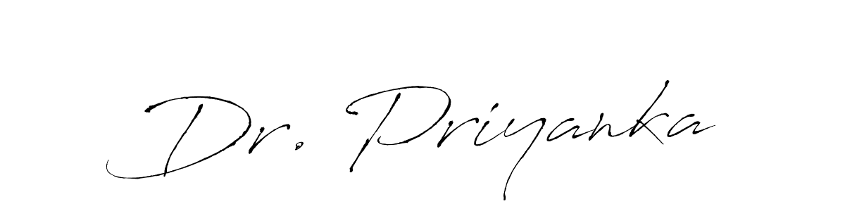 Also we have Dr. Priyanka name is the best signature style. Create professional handwritten signature collection using Antro_Vectra autograph style. Dr. Priyanka signature style 6 images and pictures png