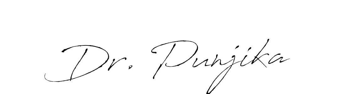The best way (Antro_Vectra) to make a short signature is to pick only two or three words in your name. The name Dr. Punjika include a total of six letters. For converting this name. Dr. Punjika signature style 6 images and pictures png