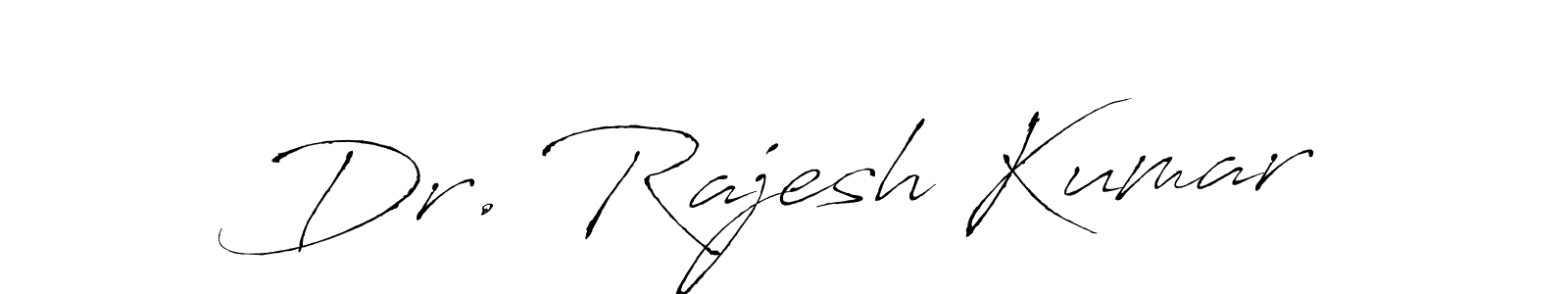How to make Dr. Rajesh Kumar name signature. Use Antro_Vectra style for creating short signs online. This is the latest handwritten sign. Dr. Rajesh Kumar signature style 6 images and pictures png