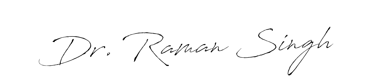 How to make Dr. Raman Singh name signature. Use Antro_Vectra style for creating short signs online. This is the latest handwritten sign. Dr. Raman Singh signature style 6 images and pictures png