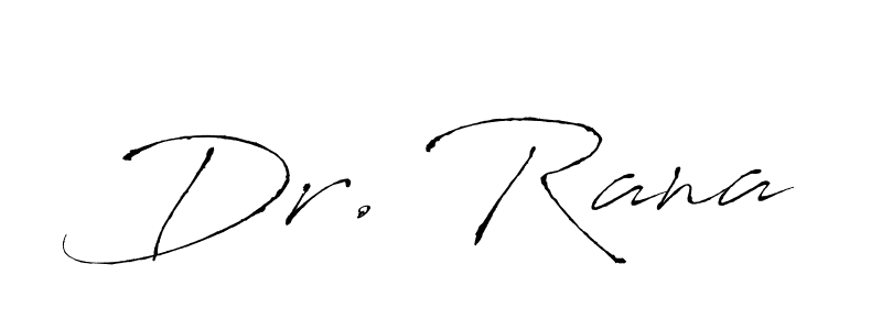 Antro_Vectra is a professional signature style that is perfect for those who want to add a touch of class to their signature. It is also a great choice for those who want to make their signature more unique. Get Dr. Rana name to fancy signature for free. Dr. Rana signature style 6 images and pictures png
