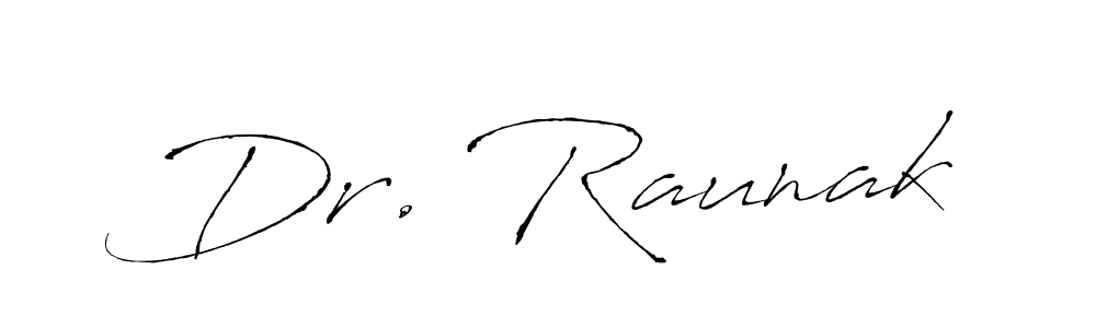 Antro_Vectra is a professional signature style that is perfect for those who want to add a touch of class to their signature. It is also a great choice for those who want to make their signature more unique. Get Dr. Raunak name to fancy signature for free. Dr. Raunak signature style 6 images and pictures png