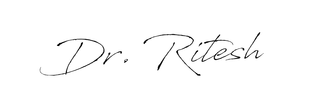 Also we have Dr. Ritesh name is the best signature style. Create professional handwritten signature collection using Antro_Vectra autograph style. Dr. Ritesh signature style 6 images and pictures png