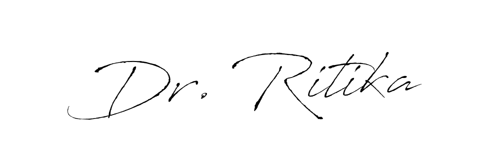 Similarly Antro_Vectra is the best handwritten signature design. Signature creator online .You can use it as an online autograph creator for name Dr. Ritika. Dr. Ritika signature style 6 images and pictures png