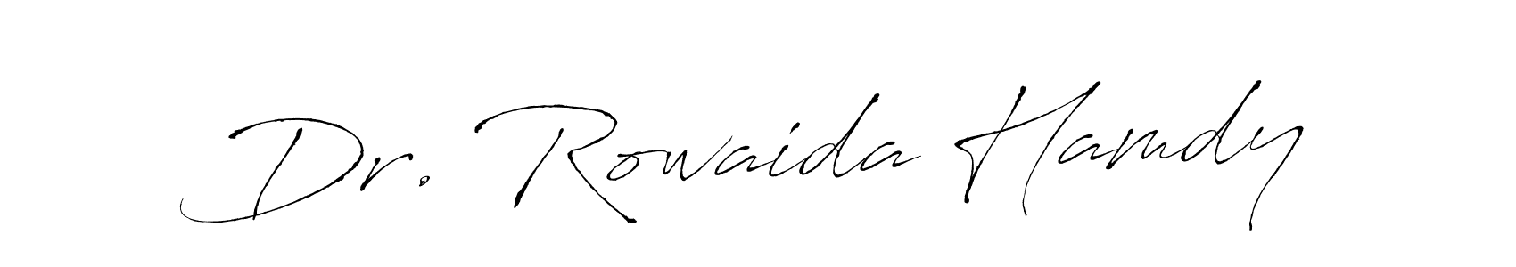 Design your own signature with our free online signature maker. With this signature software, you can create a handwritten (Antro_Vectra) signature for name Dr. Rowaida Hamdy. Dr. Rowaida Hamdy signature style 6 images and pictures png