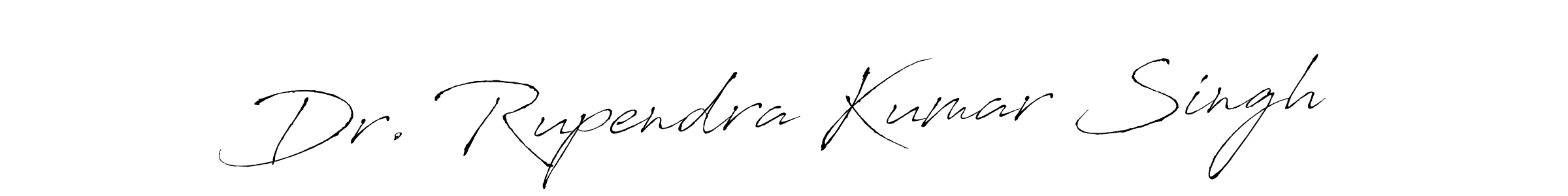 Create a beautiful signature design for name Dr. Rupendra Kumar Singh. With this signature (Antro_Vectra) fonts, you can make a handwritten signature for free. Dr. Rupendra Kumar Singh signature style 6 images and pictures png