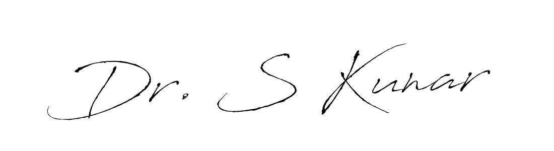 Use a signature maker to create a handwritten signature online. With this signature software, you can design (Antro_Vectra) your own signature for name Dr. S Kunar. Dr. S Kunar signature style 6 images and pictures png