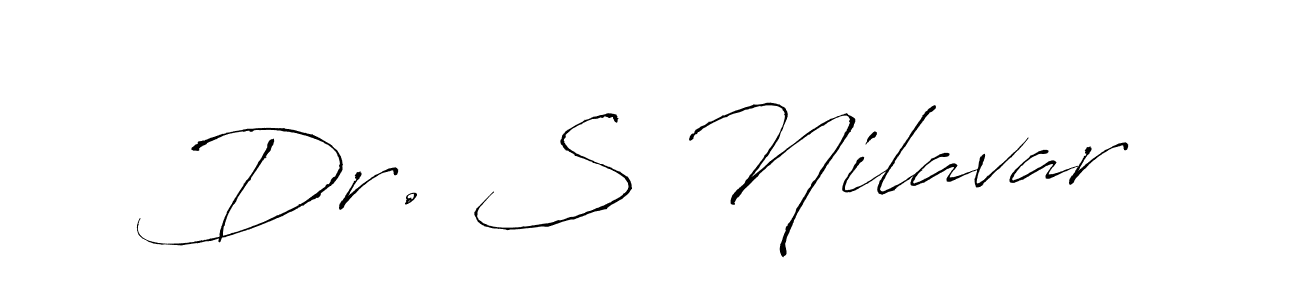 Create a beautiful signature design for name Dr. S Nilavar. With this signature (Antro_Vectra) fonts, you can make a handwritten signature for free. Dr. S Nilavar signature style 6 images and pictures png