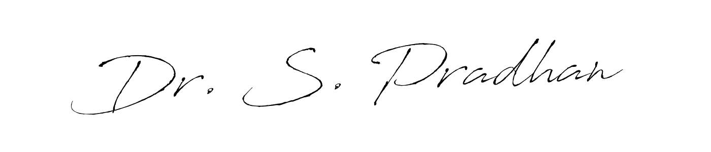 Also You can easily find your signature by using the search form. We will create Dr. S. Pradhan name handwritten signature images for you free of cost using Antro_Vectra sign style. Dr. S. Pradhan signature style 6 images and pictures png