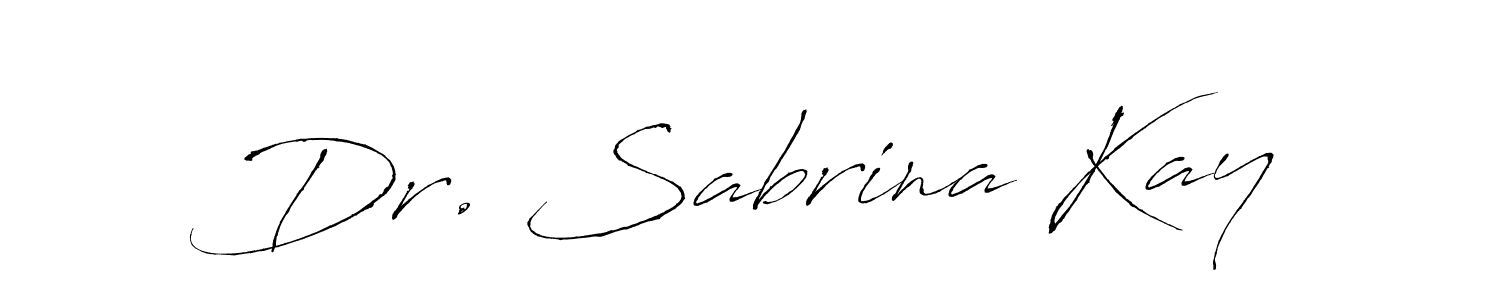 Design your own signature with our free online signature maker. With this signature software, you can create a handwritten (Antro_Vectra) signature for name Dr. Sabrina Kay. Dr. Sabrina Kay signature style 6 images and pictures png