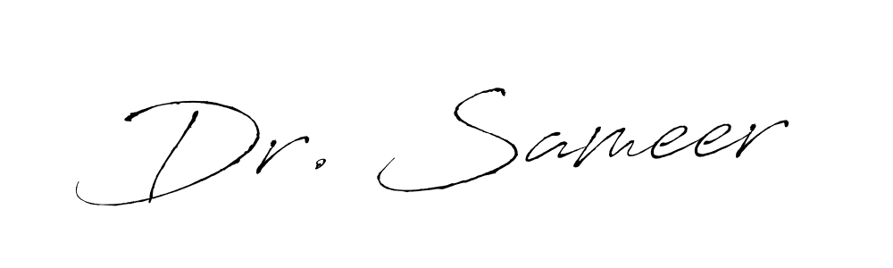 Dr. Sameer stylish signature style. Best Handwritten Sign (Antro_Vectra) for my name. Handwritten Signature Collection Ideas for my name Dr. Sameer. Dr. Sameer signature style 6 images and pictures png