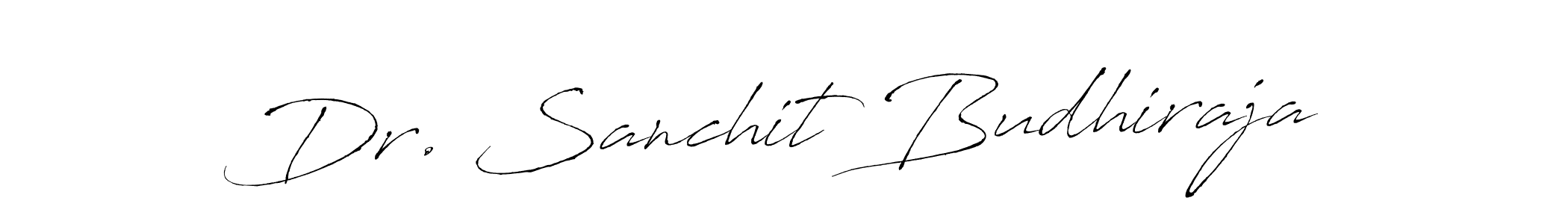 Create a beautiful signature design for name Dr. Sanchit Budhiraja. With this signature (Antro_Vectra) fonts, you can make a handwritten signature for free. Dr. Sanchit Budhiraja signature style 6 images and pictures png