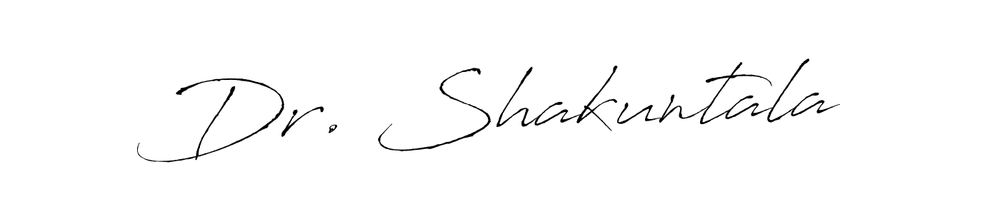 How to make Dr. Shakuntala signature? Antro_Vectra is a professional autograph style. Create handwritten signature for Dr. Shakuntala name. Dr. Shakuntala signature style 6 images and pictures png