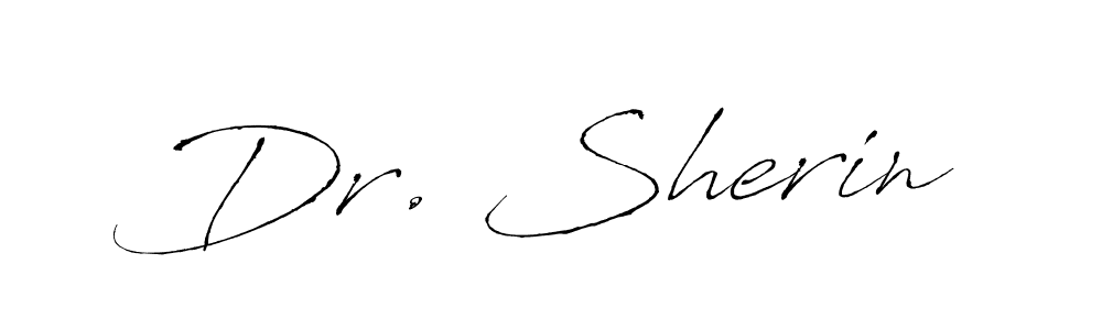 How to make Dr. Sherin signature? Antro_Vectra is a professional autograph style. Create handwritten signature for Dr. Sherin name. Dr. Sherin signature style 6 images and pictures png