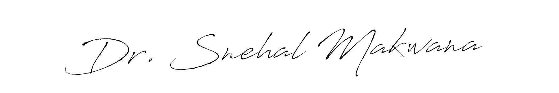 Create a beautiful signature design for name Dr. Snehal Makwana. With this signature (Antro_Vectra) fonts, you can make a handwritten signature for free. Dr. Snehal Makwana signature style 6 images and pictures png