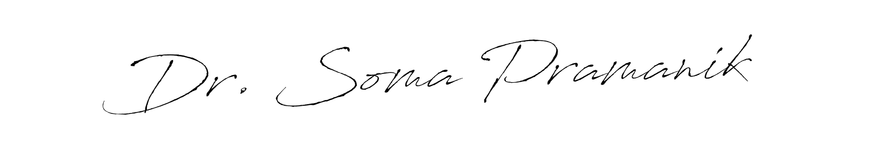 Make a beautiful signature design for name Dr. Soma Pramanik. With this signature (Antro_Vectra) style, you can create a handwritten signature for free. Dr. Soma Pramanik signature style 6 images and pictures png