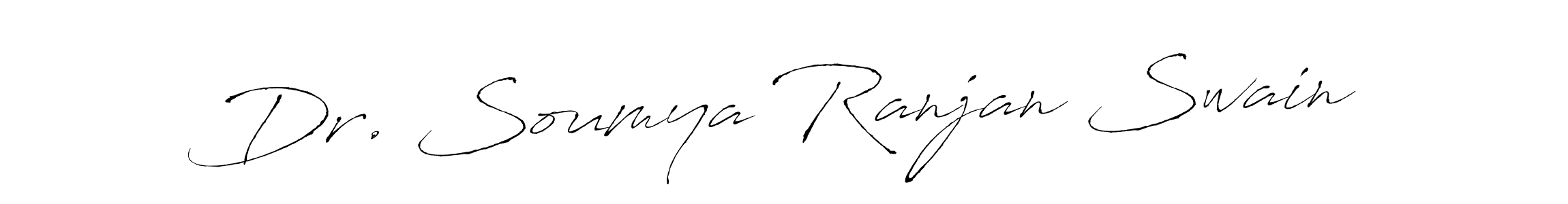 How to make Dr. Soumya Ranjan Swain name signature. Use Antro_Vectra style for creating short signs online. This is the latest handwritten sign. Dr. Soumya Ranjan Swain signature style 6 images and pictures png