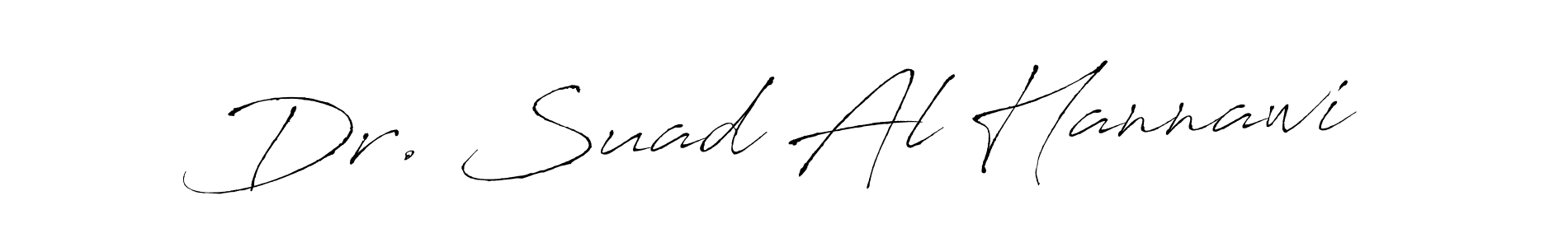 Dr. Suad Al Hannawi stylish signature style. Best Handwritten Sign (Antro_Vectra) for my name. Handwritten Signature Collection Ideas for my name Dr. Suad Al Hannawi. Dr. Suad Al Hannawi signature style 6 images and pictures png