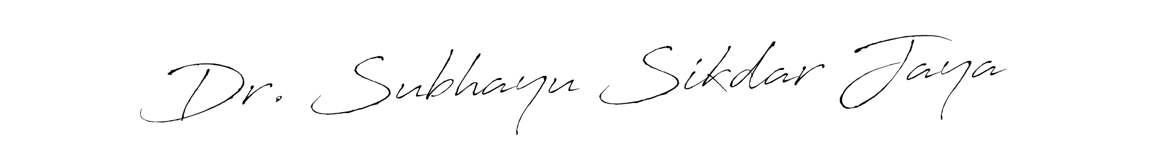 Design your own signature with our free online signature maker. With this signature software, you can create a handwritten (Antro_Vectra) signature for name Dr. Subhayu Sikdar Jaya. Dr. Subhayu Sikdar Jaya signature style 6 images and pictures png