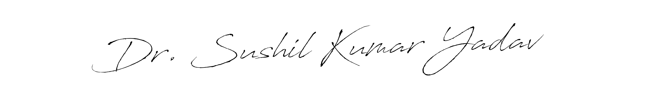 Make a beautiful signature design for name Dr. Sushil Kumar Yadav. With this signature (Antro_Vectra) style, you can create a handwritten signature for free. Dr. Sushil Kumar Yadav signature style 6 images and pictures png