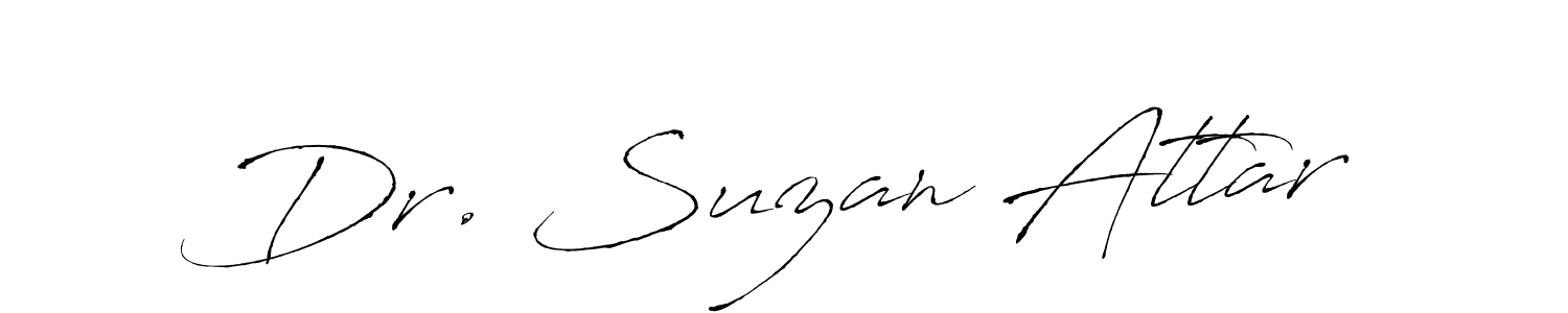 Make a beautiful signature design for name Dr. Suzan Attar. Use this online signature maker to create a handwritten signature for free. Dr. Suzan Attar signature style 6 images and pictures png