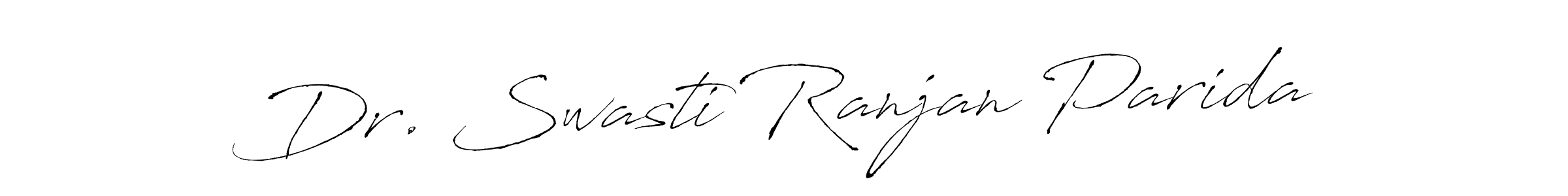 How to make Dr. Swasti Ranjan Parida name signature. Use Antro_Vectra style for creating short signs online. This is the latest handwritten sign. Dr. Swasti Ranjan Parida signature style 6 images and pictures png