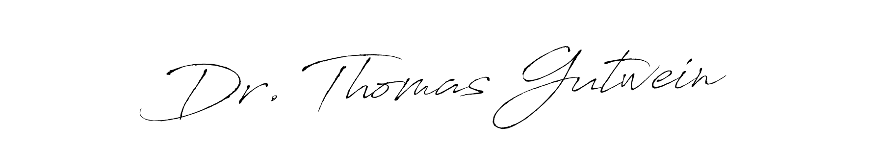 Create a beautiful signature design for name Dr. Thomas Gutwein. With this signature (Antro_Vectra) fonts, you can make a handwritten signature for free. Dr. Thomas Gutwein signature style 6 images and pictures png