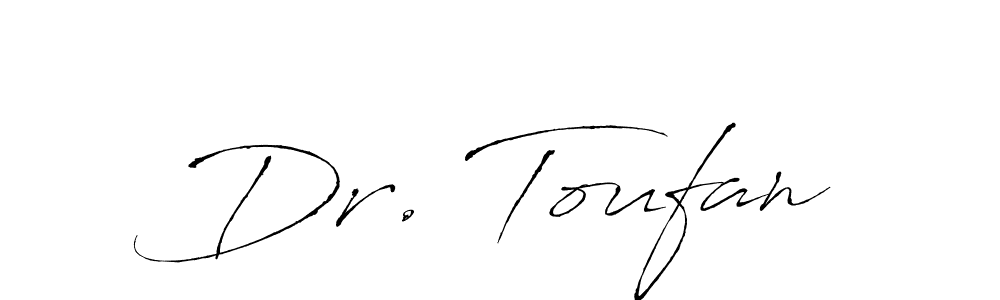 The best way (Antro_Vectra) to make a short signature is to pick only two or three words in your name. The name Dr. Toufan include a total of six letters. For converting this name. Dr. Toufan signature style 6 images and pictures png