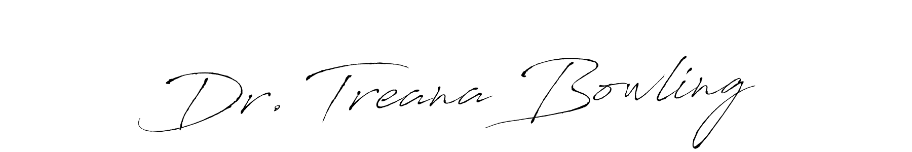 Design your own signature with our free online signature maker. With this signature software, you can create a handwritten (Antro_Vectra) signature for name Dr. Treana Bowling. Dr. Treana Bowling signature style 6 images and pictures png