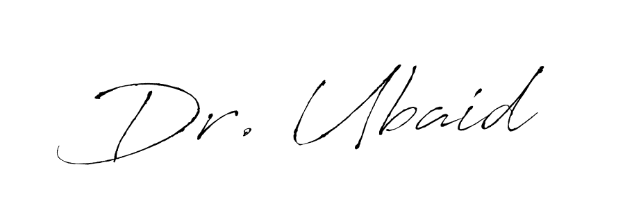 Create a beautiful signature design for name Dr. Ubaid. With this signature (Antro_Vectra) fonts, you can make a handwritten signature for free. Dr. Ubaid signature style 6 images and pictures png