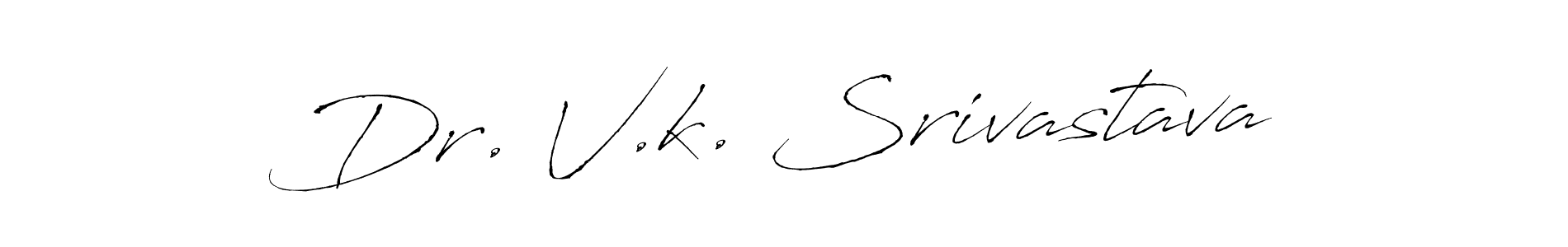 How to make Dr. V.k. Srivastava signature? Antro_Vectra is a professional autograph style. Create handwritten signature for Dr. V.k. Srivastava name. Dr. V.k. Srivastava signature style 6 images and pictures png