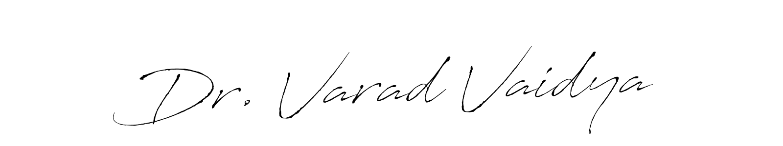 Create a beautiful signature design for name Dr. Varad Vaidya. With this signature (Antro_Vectra) fonts, you can make a handwritten signature for free. Dr. Varad Vaidya signature style 6 images and pictures png