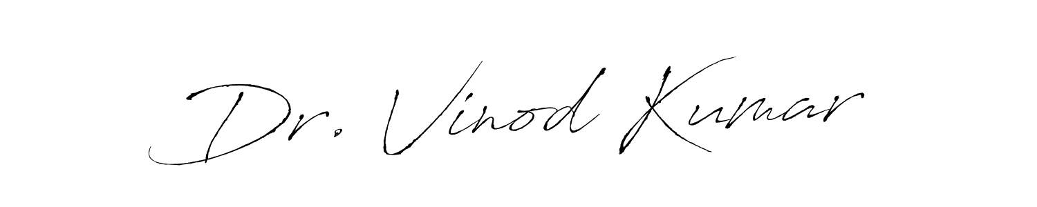 Use a signature maker to create a handwritten signature online. With this signature software, you can design (Antro_Vectra) your own signature for name Dr. Vinod Kumar. Dr. Vinod Kumar signature style 6 images and pictures png