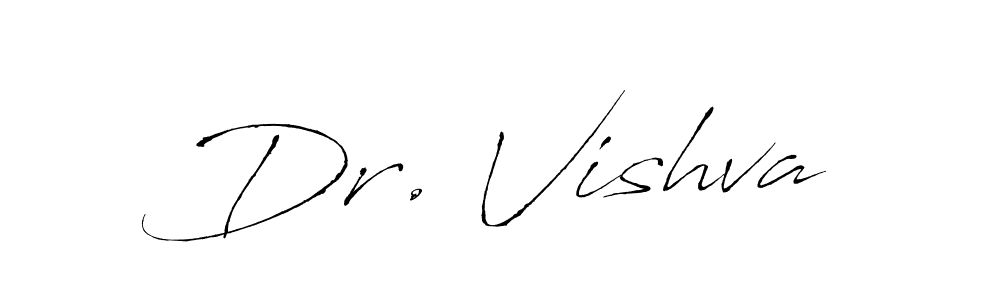 Use a signature maker to create a handwritten signature online. With this signature software, you can design (Antro_Vectra) your own signature for name Dr. Vishva. Dr. Vishva signature style 6 images and pictures png