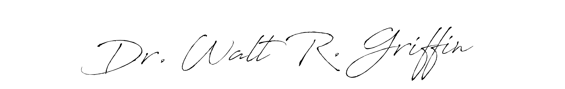 Use a signature maker to create a handwritten signature online. With this signature software, you can design (Antro_Vectra) your own signature for name Dr. Walt R. Griffin. Dr. Walt R. Griffin signature style 6 images and pictures png