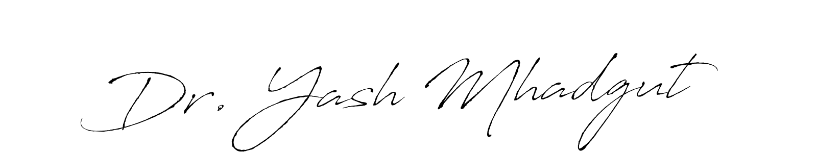 Antro_Vectra is a professional signature style that is perfect for those who want to add a touch of class to their signature. It is also a great choice for those who want to make their signature more unique. Get Dr. Yash Mhadgut name to fancy signature for free. Dr. Yash Mhadgut signature style 6 images and pictures png