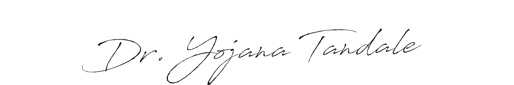 Antro_Vectra is a professional signature style that is perfect for those who want to add a touch of class to their signature. It is also a great choice for those who want to make their signature more unique. Get Dr. Yojana Tandale name to fancy signature for free. Dr. Yojana Tandale signature style 6 images and pictures png