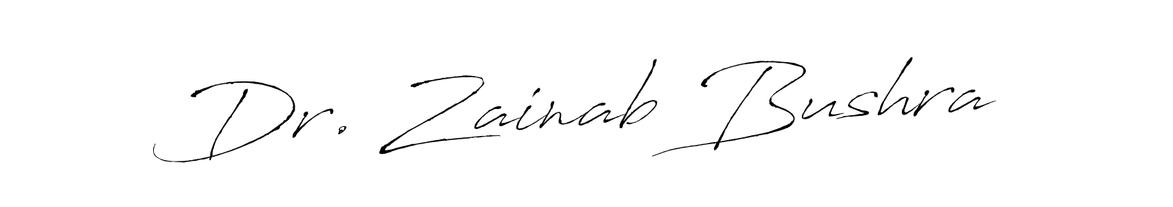 Also we have Dr. Zainab Bushra name is the best signature style. Create professional handwritten signature collection using Antro_Vectra autograph style. Dr. Zainab Bushra signature style 6 images and pictures png