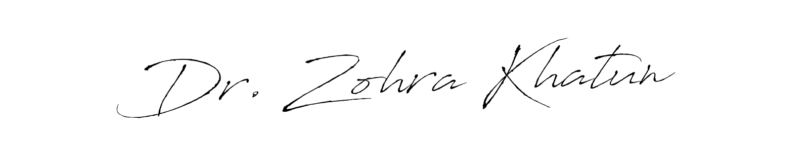 Also we have Dr. Zohra Khatun name is the best signature style. Create professional handwritten signature collection using Antro_Vectra autograph style. Dr. Zohra Khatun signature style 6 images and pictures png