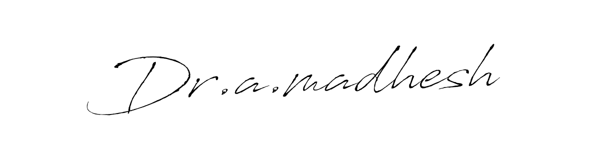 Make a short Dr.a.madhesh signature style. Manage your documents anywhere anytime using Antro_Vectra. Create and add eSignatures, submit forms, share and send files easily. Dr.a.madhesh signature style 6 images and pictures png