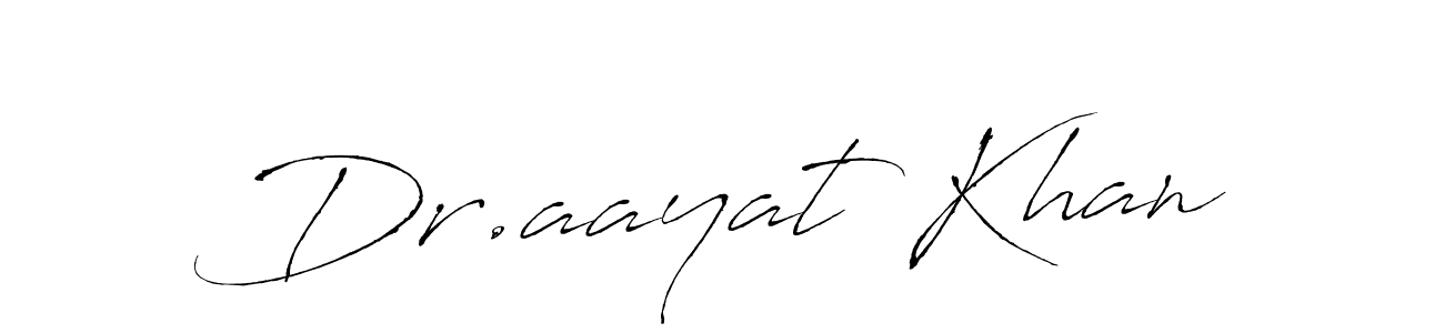 This is the best signature style for the Dr.aayat Khan name. Also you like these signature font (Antro_Vectra). Mix name signature. Dr.aayat Khan signature style 6 images and pictures png