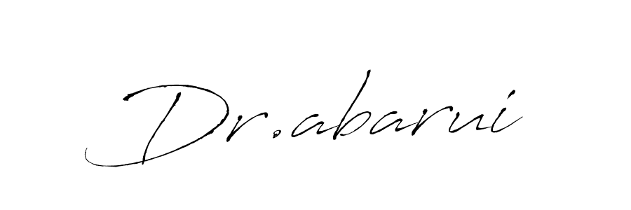 Also we have Dr.abarui name is the best signature style. Create professional handwritten signature collection using Antro_Vectra autograph style. Dr.abarui signature style 6 images and pictures png