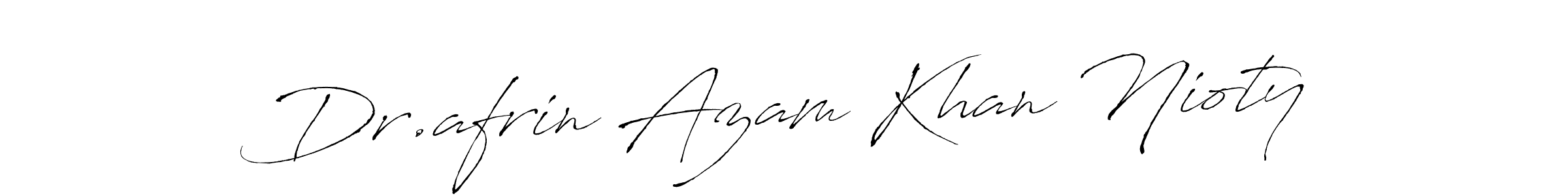 The best way (Antro_Vectra) to make a short signature is to pick only two or three words in your name. The name Dr.afrin Azam Khan Nioty include a total of six letters. For converting this name. Dr.afrin Azam Khan Nioty signature style 6 images and pictures png